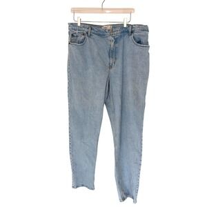 Abercrombie & Fitch Light Wash The 90s Straight Ultra High Rise Jeans Size 18L